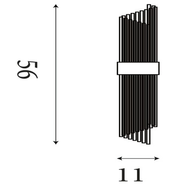Applique Clarissa 60W Max Or SEARCHLIGHT 11500-2GO