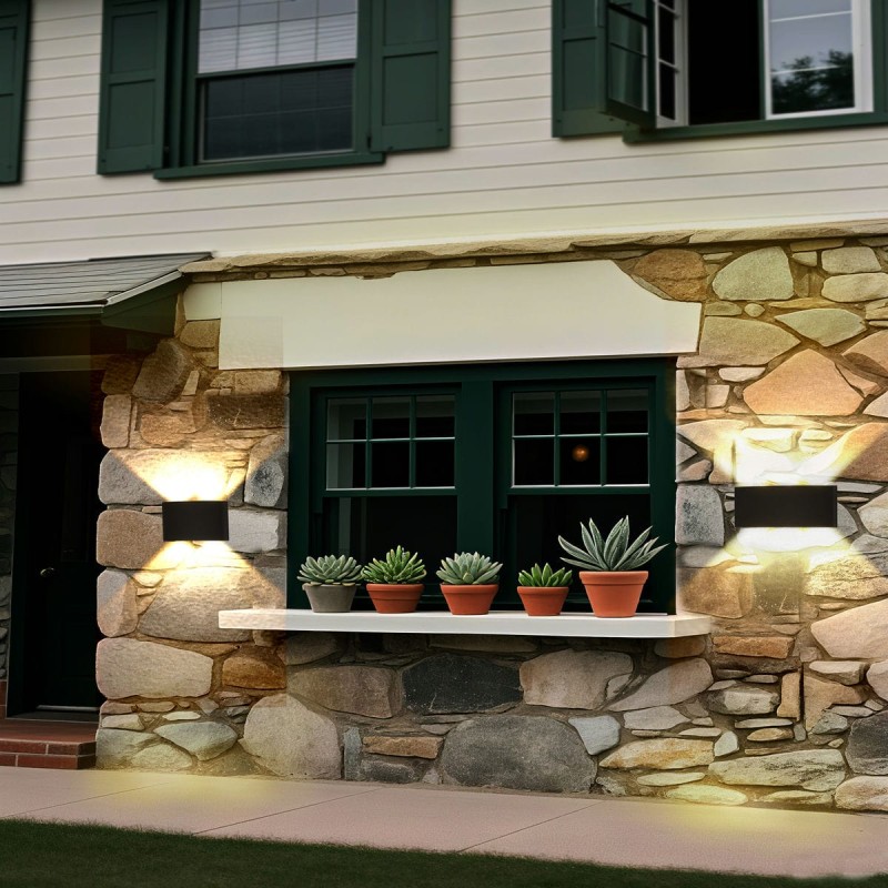 Applique Extérieur Shadows 1,25W LED Noir SEARCHLIGHT 1224-4BK