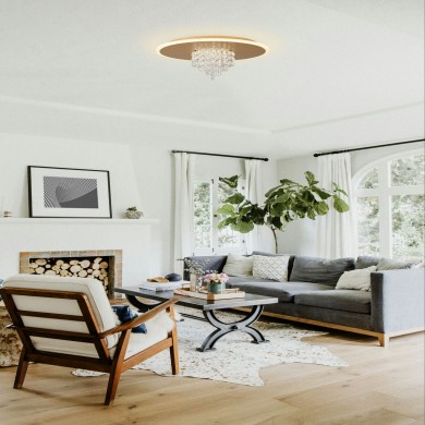 Plafonnier Deluge 20W LED Or SEARCHLIGHT 21126-32GO