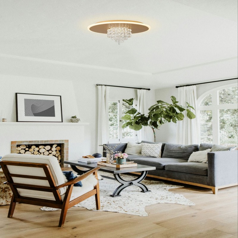 Plafonnier Deluge 20W LED Or SEARCHLIGHT 21126-32GO