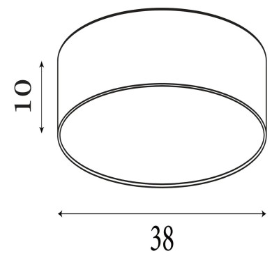 Plafonnier Drum 60W Max Champagne SEARCHLIGHT 23298-2CP