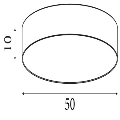 Plafonnier Drum 60W Max Champagne SEARCHLIGHT 23298-3CP