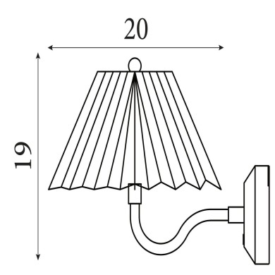 Applique Danish 1,5W LED Or SEARCHLIGHT 23310GO