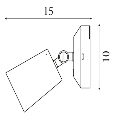 Applique Cone 1,5W LED Or SEARCHLIGHT 23340GO