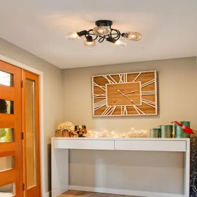 Plafonnier Knot 40W Max Ambre SEARCHLIGHT 23605-5BK