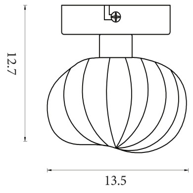 Applique Sunbeam 7W Max LED Noir SEARCHLIGHT 24122-1BK