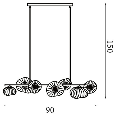 Suspension Sunbeam 7W Max LED Noir mat SEARCHLIGHT 24123-7BK