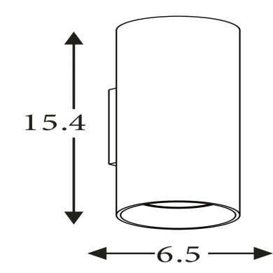 Applique Cyls 10W Max LED Blanc SEARCHLIGHT 24125WH