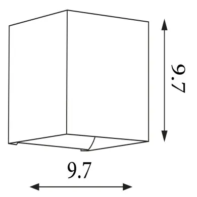 Applique Newton 5W Max LED Noir SEARCHLIGHT 24127BK
