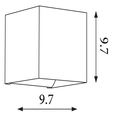 Applique Newton 5W Max LED Blanc SEARCHLIGHT 24127WH