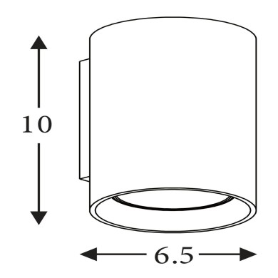 Applique Cyls 10W Max LED Blanc SEARCHLIGHT 24130WH