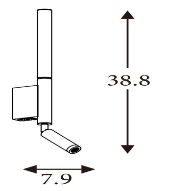 Applique Lux & Belle 7W LED Latte SEARCHLIGHT 28127LT