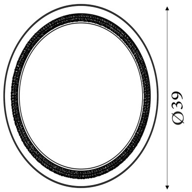 Plafonnier Saucer 24W LED Latte SEARCHLIGHT 29612-39WH