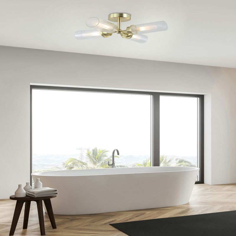 Plafonnier Salle de bain Imperial 7W Max LED Laiton SEARCHLIGHT 29984SB