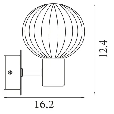 Applique Salle de bain Luminsphere 7W Max LED Noir SEARCHLIGHT 30506BK