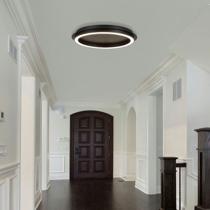 Plafonnier Stellaris 16W LED Noir SEARCHLIGHT 31283-36BK