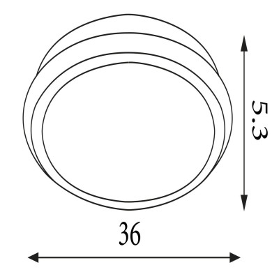 Plafonnier Stellaris 16W LED Latte SEARCHLIGHT 31283-36LT