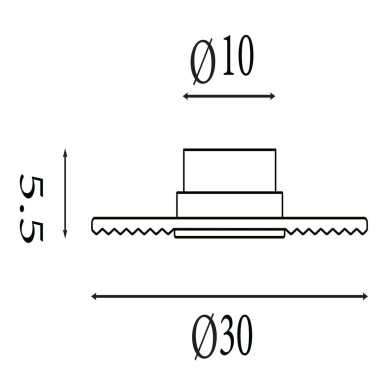 Applique Cleo 9,4W LED Nickel SEARCHLIGHT 32210GY