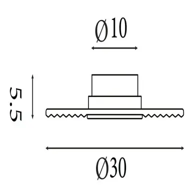 Applique Cleo 9,4W LED Nickel SEARCHLIGHT 32210GY