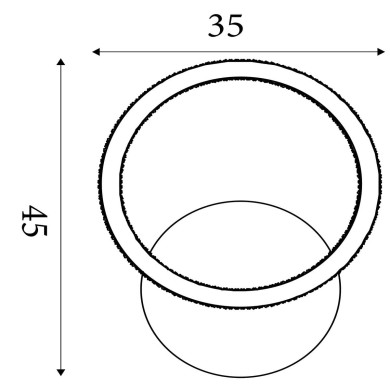 Plafonnier Specs 18W LED Latte SEARCHLIGHT 37121CP