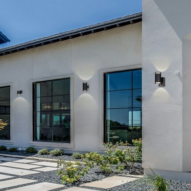 Applique Extérieur Detroit 7W Max LED Noir PIR SEARCHLIGHT 37739BK-PIR