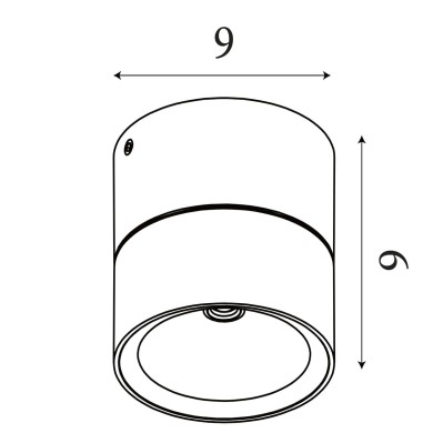 Applique Extérieur Manhattan 12W LED Noir SEARCHLIGHT 39330BK