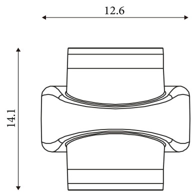 Applique Extérieur Grip 13W LED Or SEARCHLIGHT 39390GO