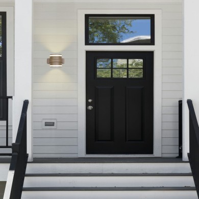 Applique Extérieur Grip 13W LED Or SEARCHLIGHT 39390GO