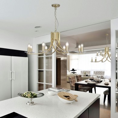 Suspension Ascona 60W Max Laiton SEARCHLIGHT 4168-8SB