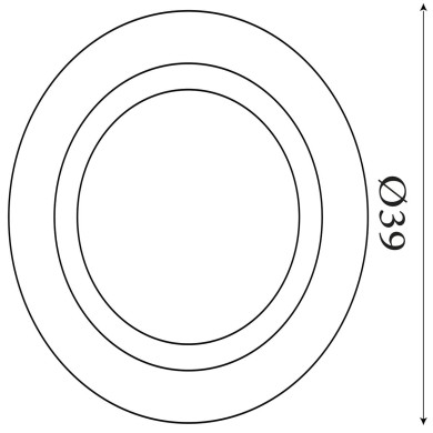 Plafonnier Ringo 40W LED Noir et blanc SEARCHLIGHT 44713BK