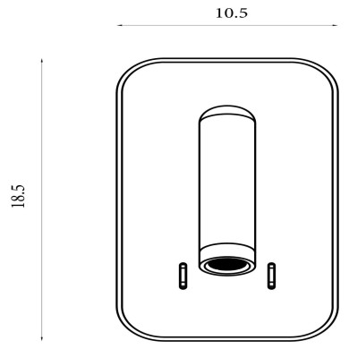Applique Sonny 9W LED Noir SEARCHLIGHT 49320BK