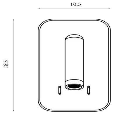 Applique Sonny 9W LED Noir SEARCHLIGHT 49320BK