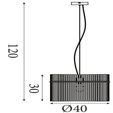 Suspension Bistro II 60W Max Champagne SEARCHLIGHT 55621CP
