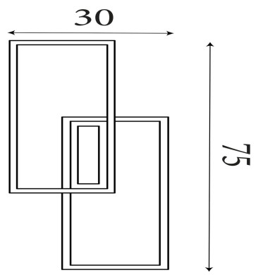 Plafonnier Ovaloid 40W LED Noir et blanc SEARCHLIGHT 55624BK