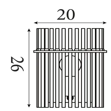 Applique Swizzle 60W Max Champagne SEARCHLIGHT 55625CP