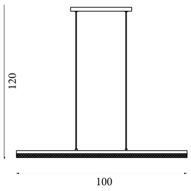 Suspension Madeleine 12W LED Or SEARCHLIGHT 59736GO