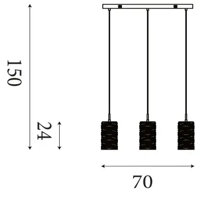 Suspension Modena 20W Max LED Chrome SEARCHLIGHT 65811-3CC