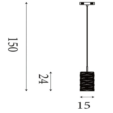 Suspension Modena 9W Max LED Chrome SEARCHLIGHT 65811CC