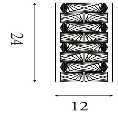 Applique Modena 9W LED Chrome SEARCHLIGHT 65812CC