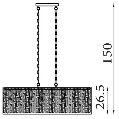 Suspension Bijou 40W Max Laiton SEARCHLIGHT 65818-8AB