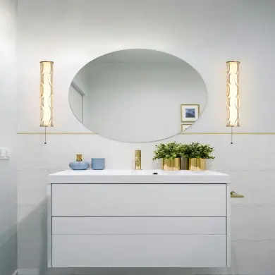 Applique Salle de bain Vibrate 13W LED Or SEARCHLIGHT 66311-1GO