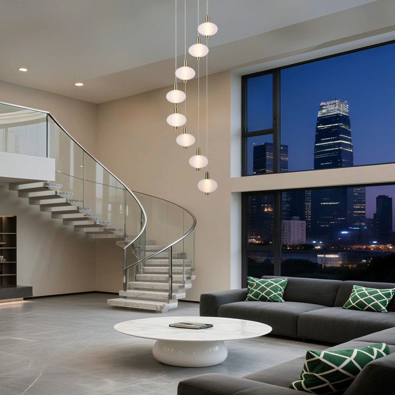 Suspension Luminique 34W LED Laiton SEARCHLIGHT 69410-8SB