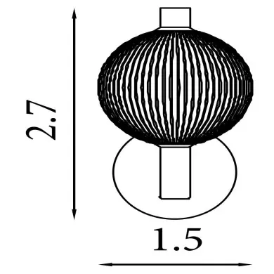 Applique Luminique 6W LED Laiton SEARCHLIGHT 69411-1SB