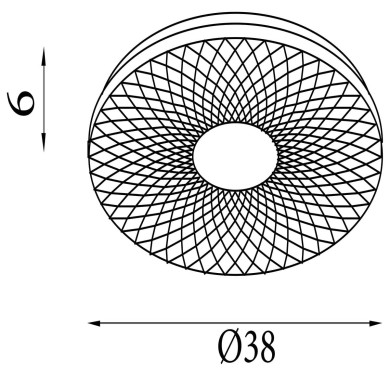 Plafonnier Halolux 22W LED Blanc SEARCHLIGHT 72200-38WH