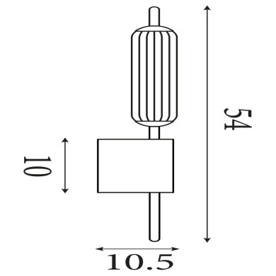 Applique Mod 6W LED Latte SEARCHLIGHT 76210CL