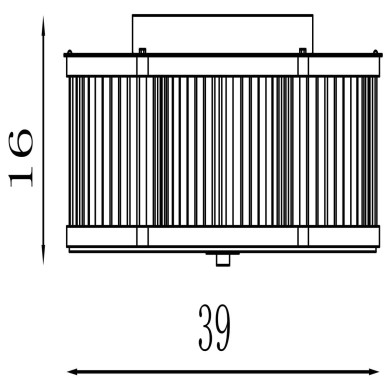 Plafonnier Lotus 40W Max Laiton SEARCHLIGHT 77210-3AB