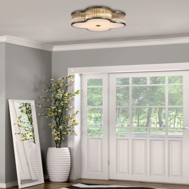 Plafonnier Lotus 40W Max Laiton SEARCHLIGHT 77210-3AB