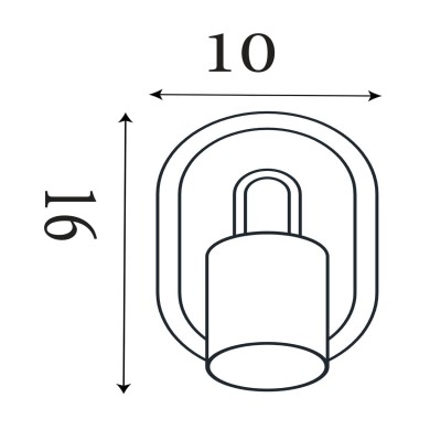 Applique Focus 10W Max GU10 Bleu SEARCHLIGHT 77230BK