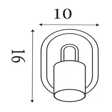 Applique Focus 10W Max GU10 Bleu SEARCHLIGHT 77230BK