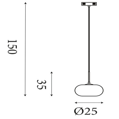 Suspension Allure 9W LED Or SEARCHLIGHT 80820-1GO